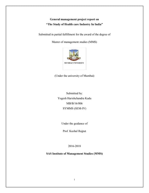 general management project 