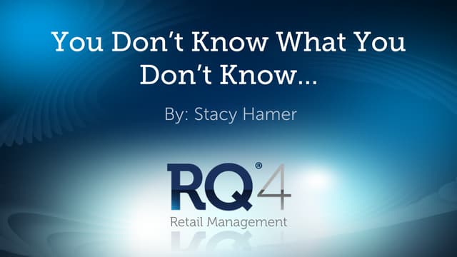 You Don't Know What You Don't Know