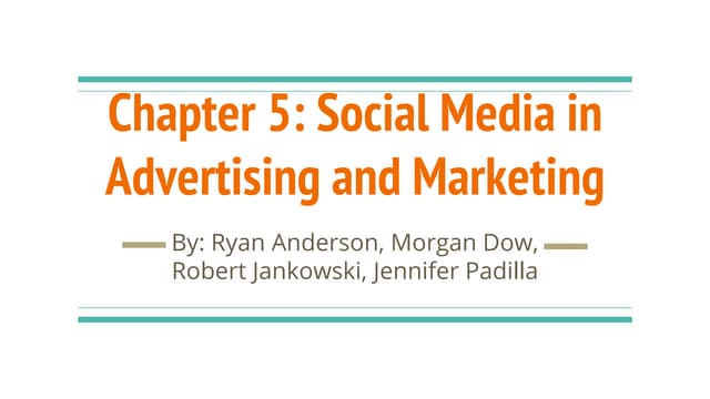 Social media team presentation