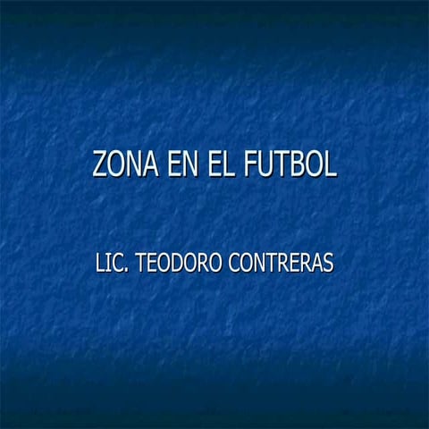 Zona en el futbol