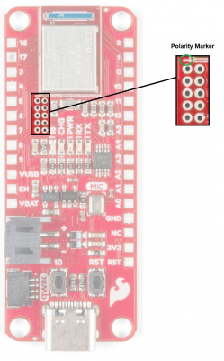 JTag ports for programming the Artemis Thing Plus