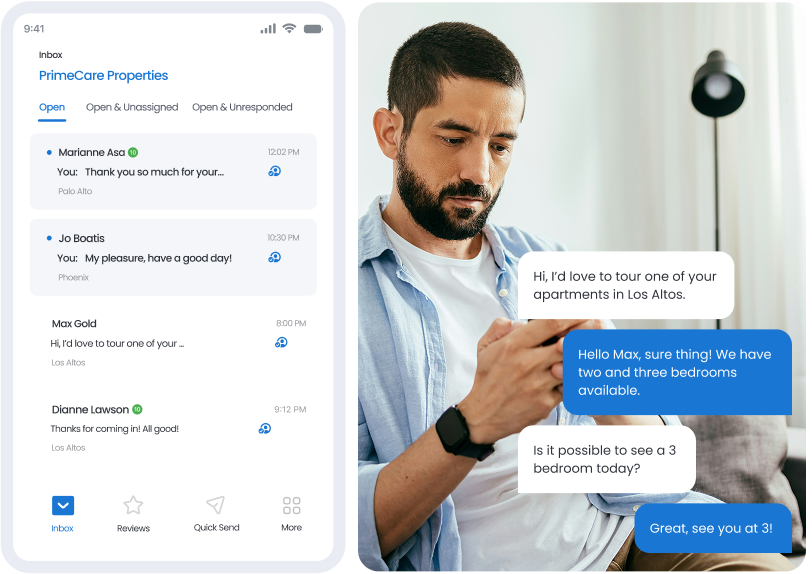Respond to texts on the go