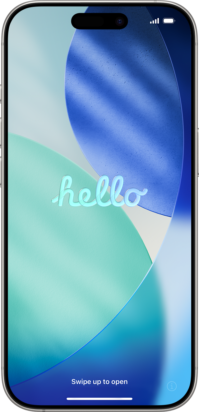 The initial "Hello" screen displayed during the setup of a new iPhone or iPad running iOS 26.