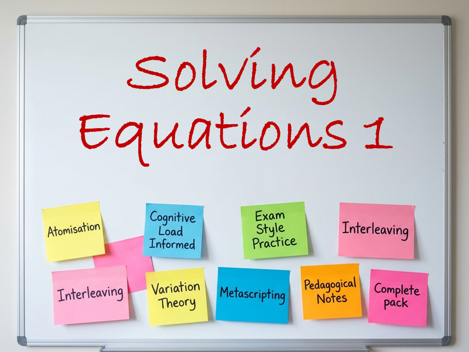 Linear Equations 1, Lesson 5 - Three Step and Mixed Practice