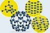 Illustrations showing the molecular structures of different allotropes of carbon