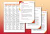 Screenshot images of teacher notes and student sheet