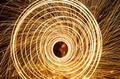 Fireworks moving in a circle