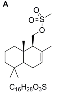 A diagram illustrating the structure of an unnamed compound
