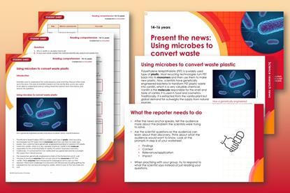 A collection of screenshots showing student sheets and presentation slides