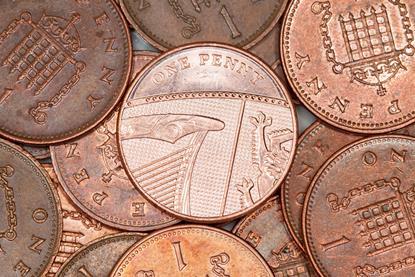 One pence pieces