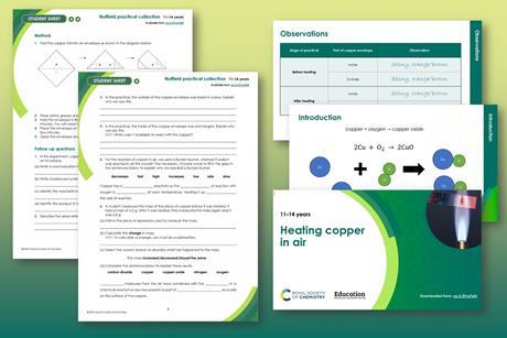Heating copper in air index image