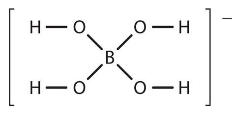 The structure of the borate ion