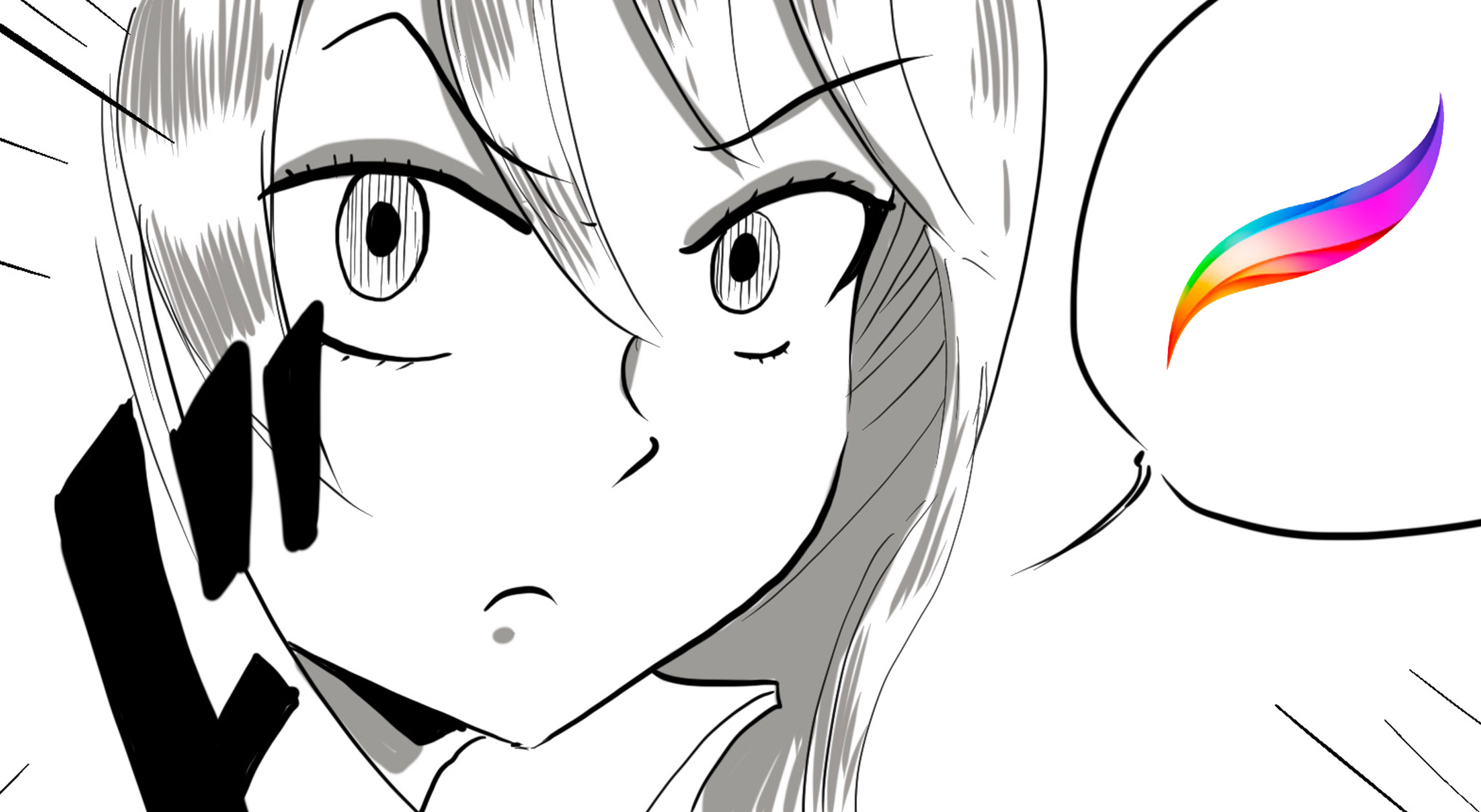 PROCREATE  Manga Drawings step by step