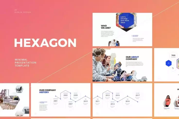 View Information about Hexagon Minimal Clean PowerPoint Template