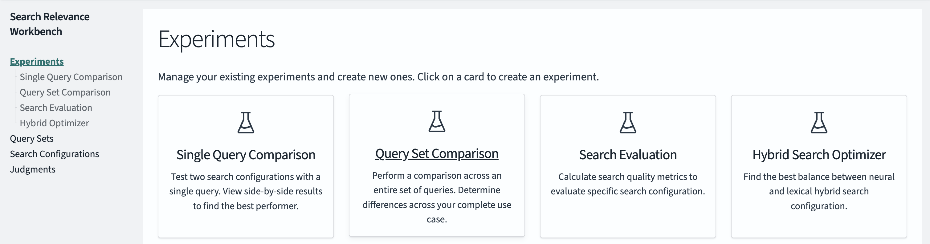 Select Query Set Comparison Experiment