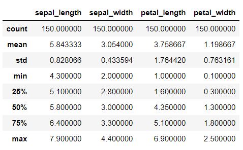 Exploratory Data Analysis data describe