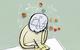 An illustration showing a student struggling with a maths problem