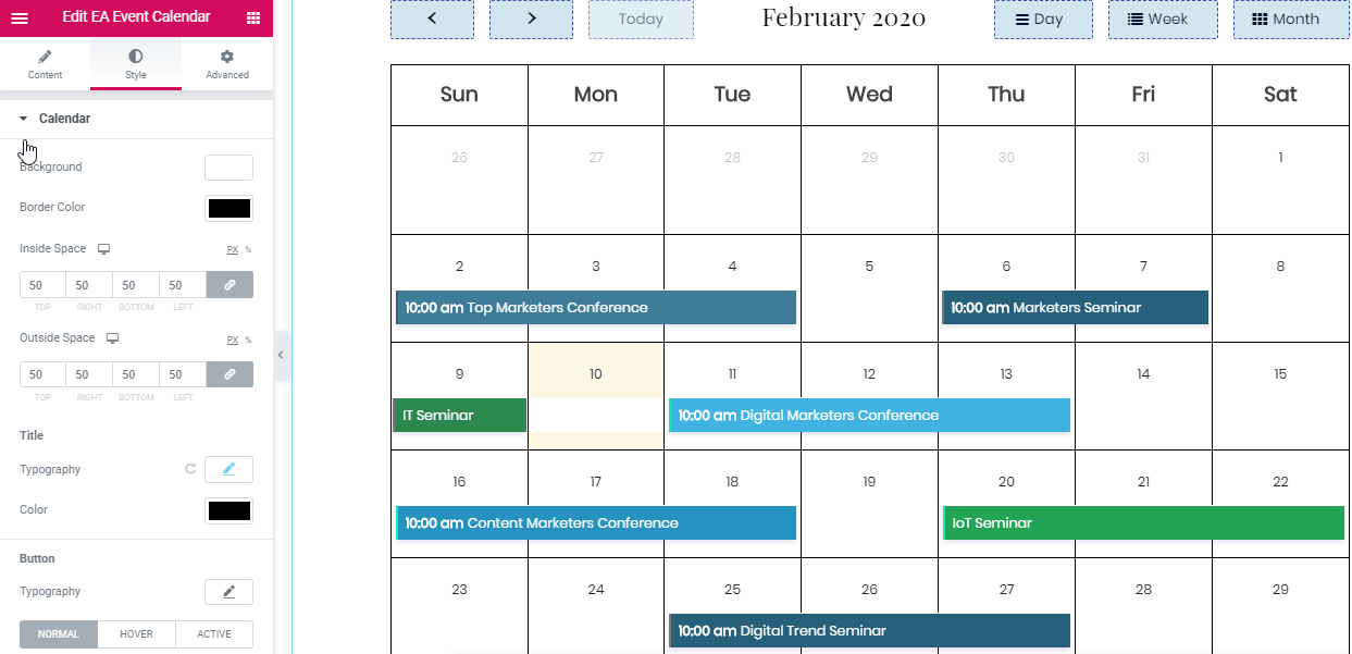 EA Event Calendar Integration: The Event Calendar WordPress Plugin 6 EA Event Calendar Integration: The Event Calendar WordPress Plugin 6