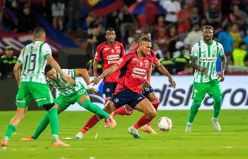 Nacional y Medellín se enfrentarán cuatro veces en un mes, dos en la final de Copa y dos en cuadrangulares de Liga. Este domingo será el primer duelo entre ambos. FOTO: Camilo Suárez Echeverry