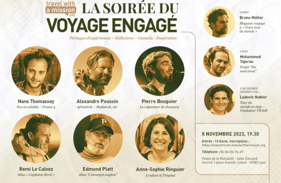 La soirée du voyage engagé – 8 Novembre 2023 – Lyon La soirée du voyage engagé – 8 Novembre 2023 – Lyon