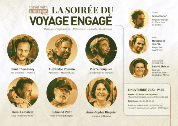 La soirée du voyage engagé – 8 Novembre 2023 – Lyon La soirée du voyage engagé – 8 Novembre 2023 – Lyon