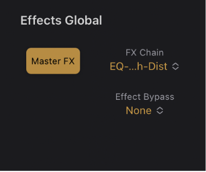 Figure. Vintage B3 Effects Global parameters.