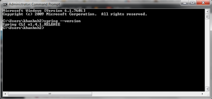 Cài đặt Spring Boot Command Line Interface trên Window