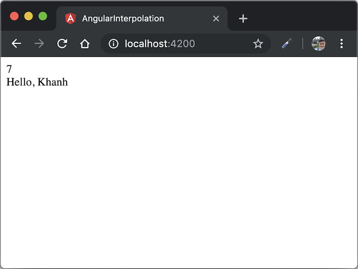 Interpolation directive trong Angular