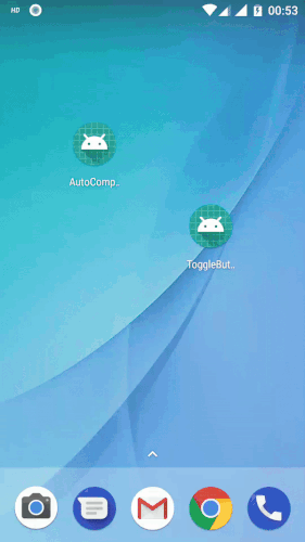 Tutorialwing Android AutoCompletetTextView Output Android AutoCompleteTextView Using Kotlin