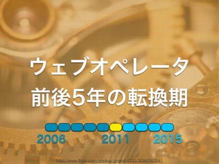 ウェブオペレータという仕事とエンジニアらしき私の10年