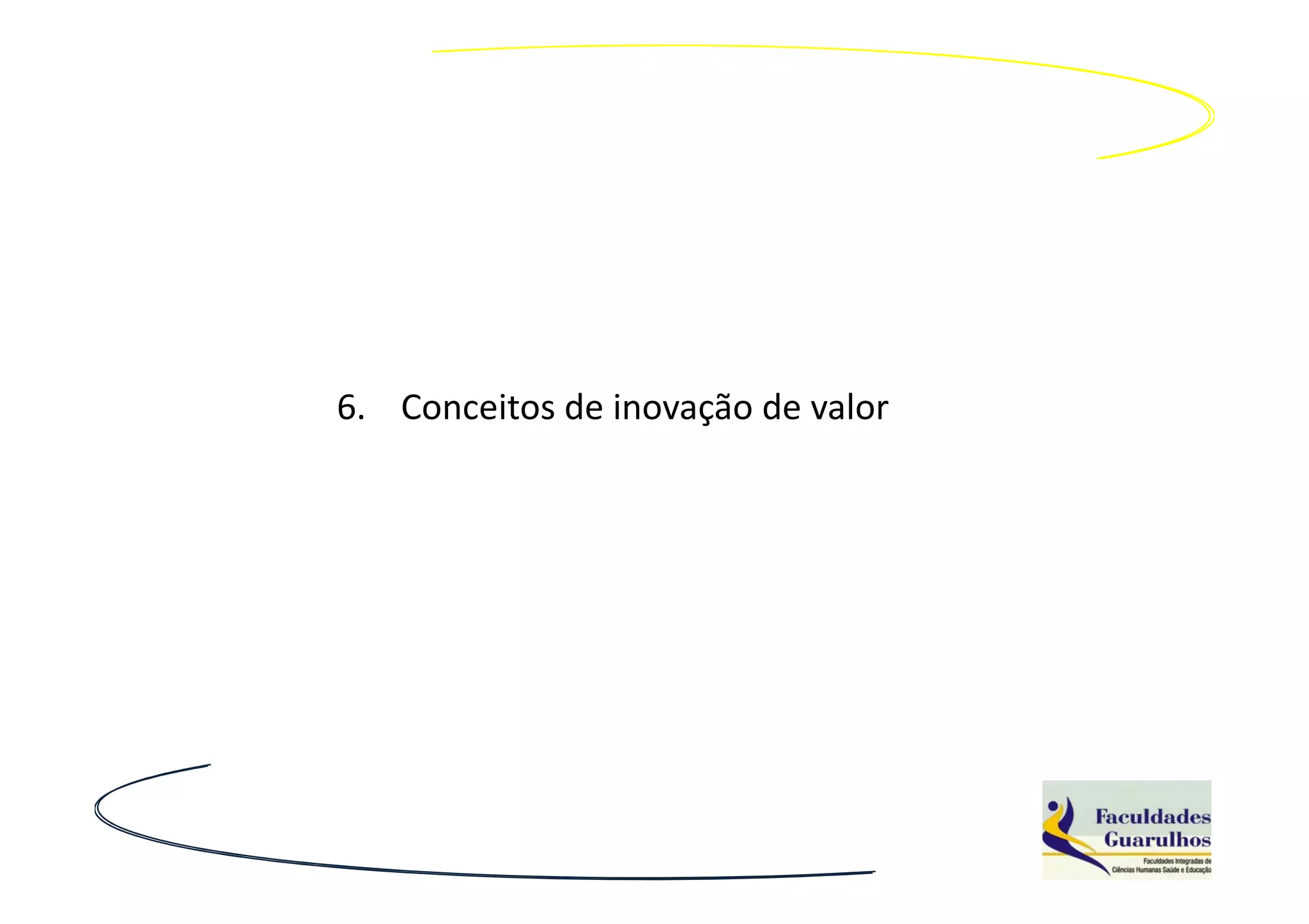 6. Conceitos de inovação de valor
 
