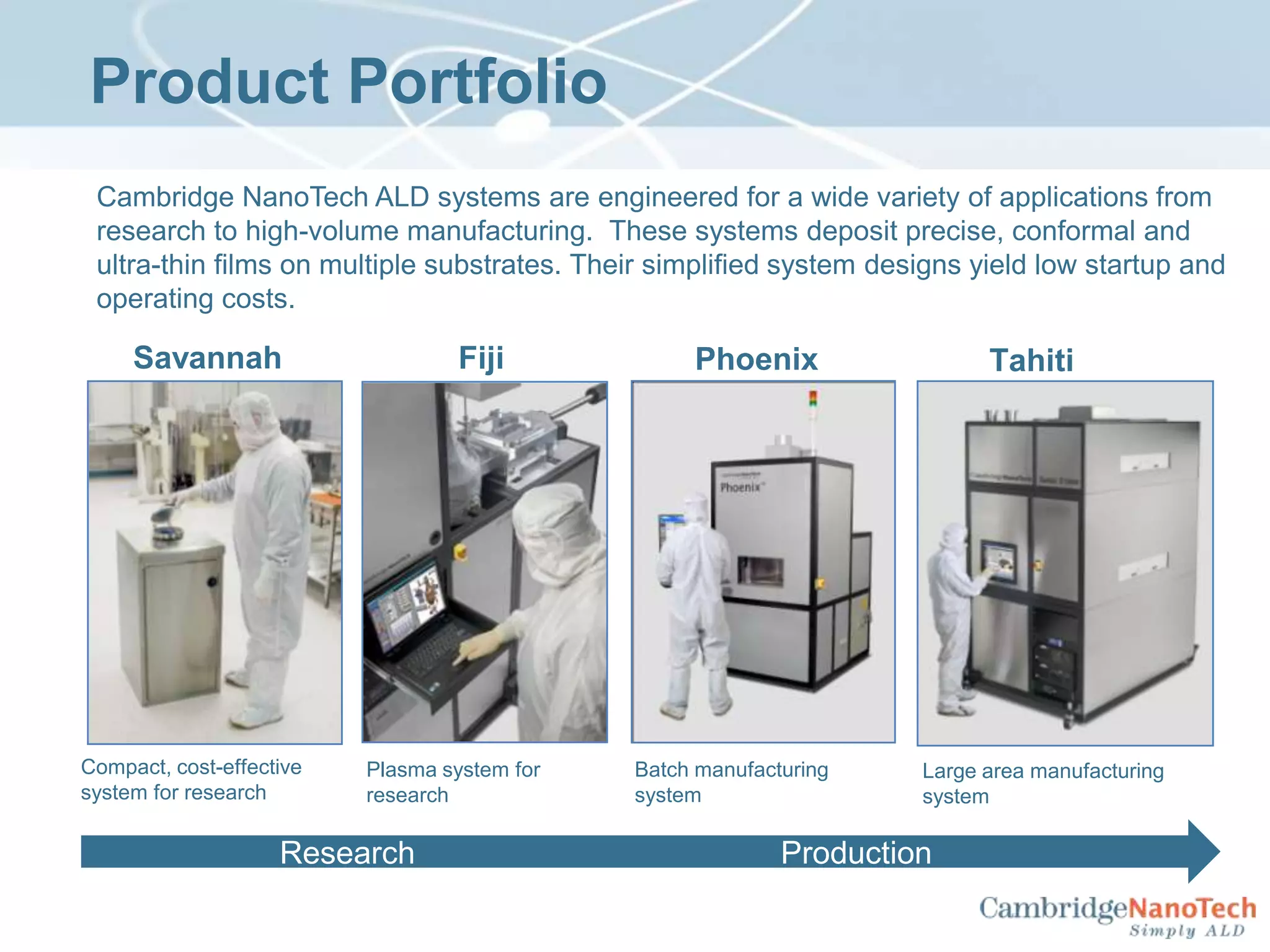 Lower temperature possible: avoids precursor decomposition 
