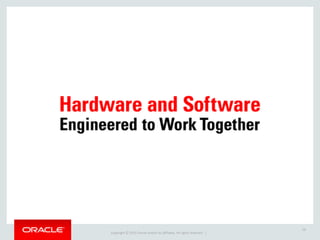 Copyright	
  ©	
  2015	
  Oracle	
  and/or	
  its	
  affiliates.	
  All	
  rights	
  reserved.	
  	
  |
56
 