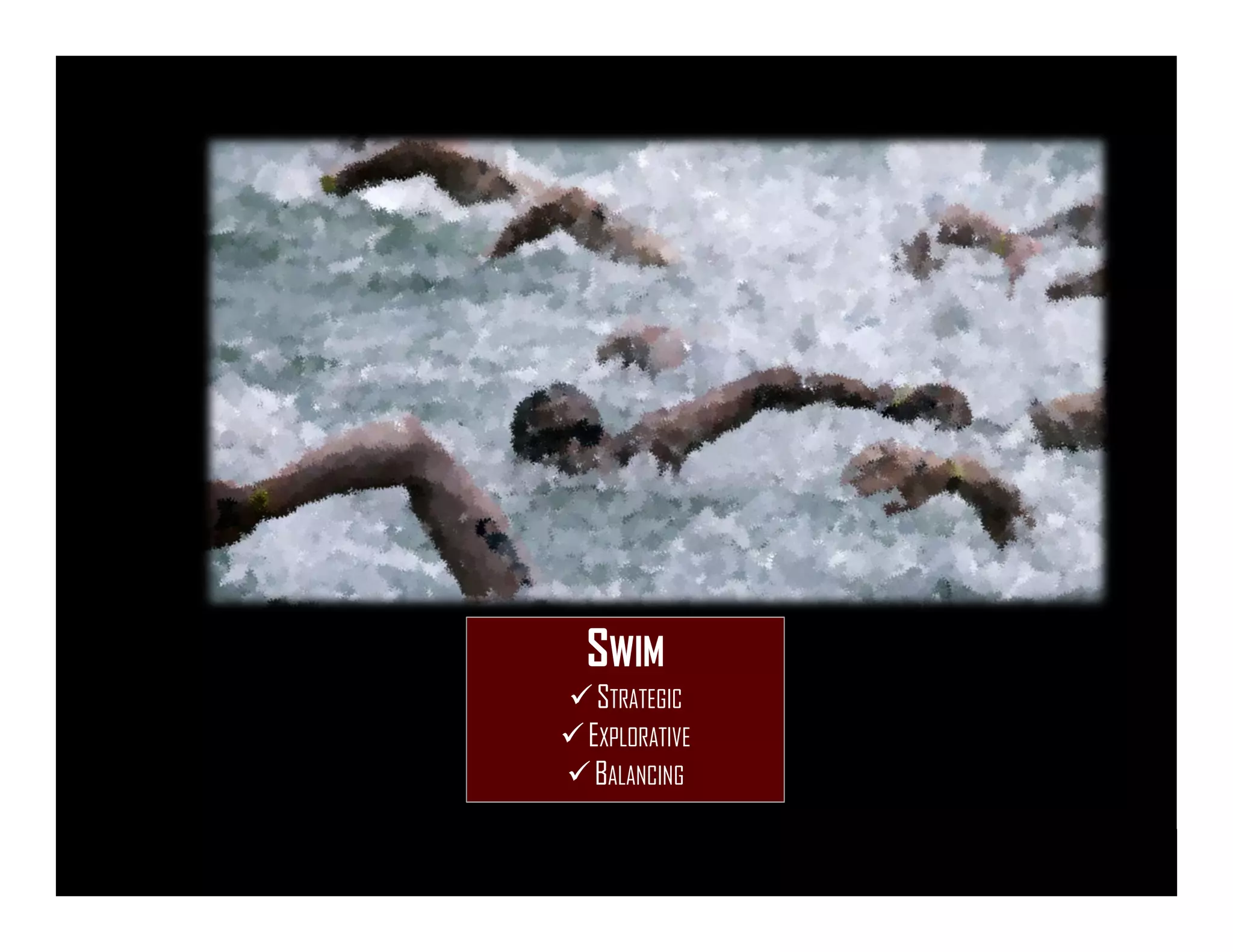 3
SWIM
STRATEGIC
EXPLORATIVE
BALANCING
 