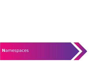 Namespaces
 