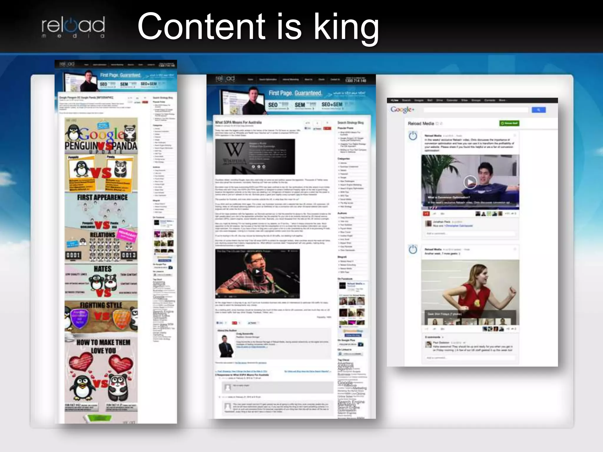 Content is king
 