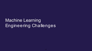 Machine Learning
Engineering Challenges
37
 