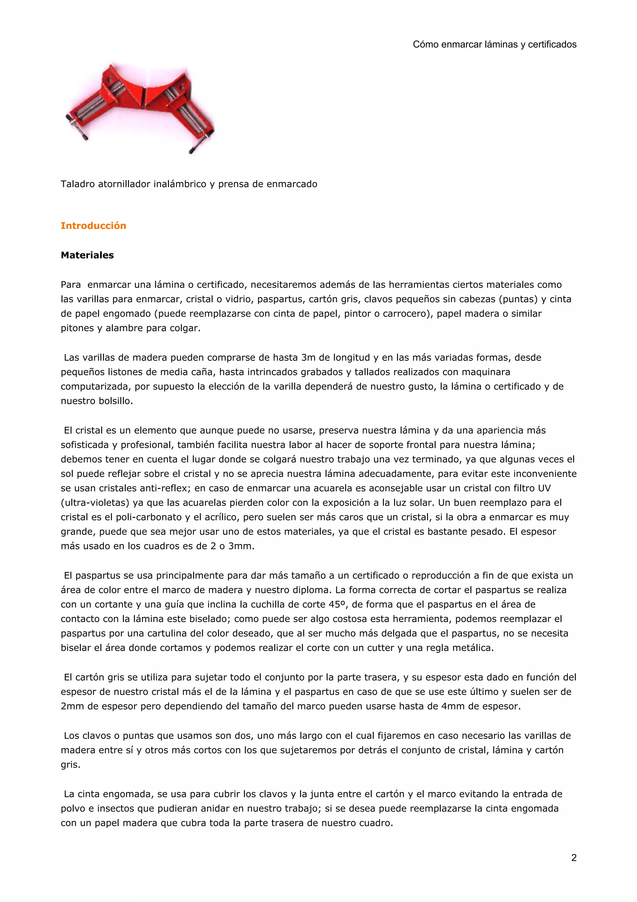 CóMo Enmarcar LáMinas Y Certificados