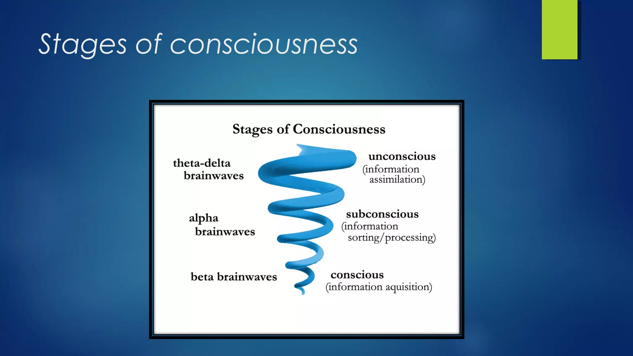 Stages of consciousness 
 