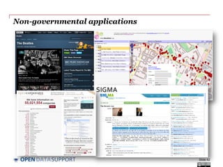 DATASUPPORTOPEN
The Linked Government Data Pilots of ISA
Slide 42
http://health.testproject.eu/PPP/ http://maritime.testproject.eu/CISE/
http://cpsv.testproject.eu/CPSV/
 