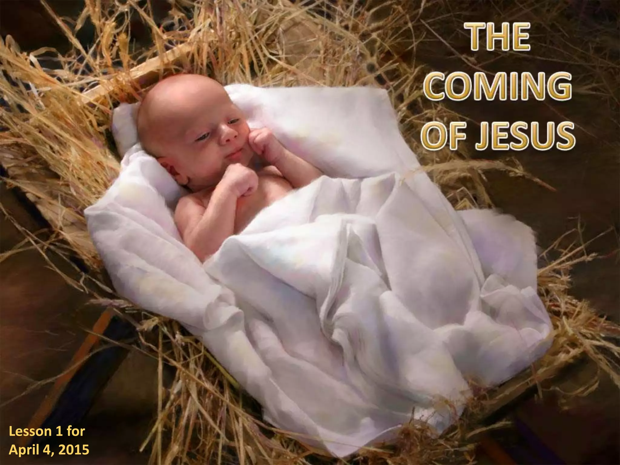 Lesson 1 for
April 4, 2015
 