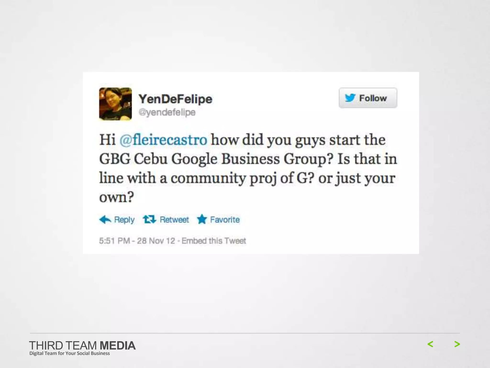 THIRD TEAM MEDIA
Digital Team for Your Social Business
 