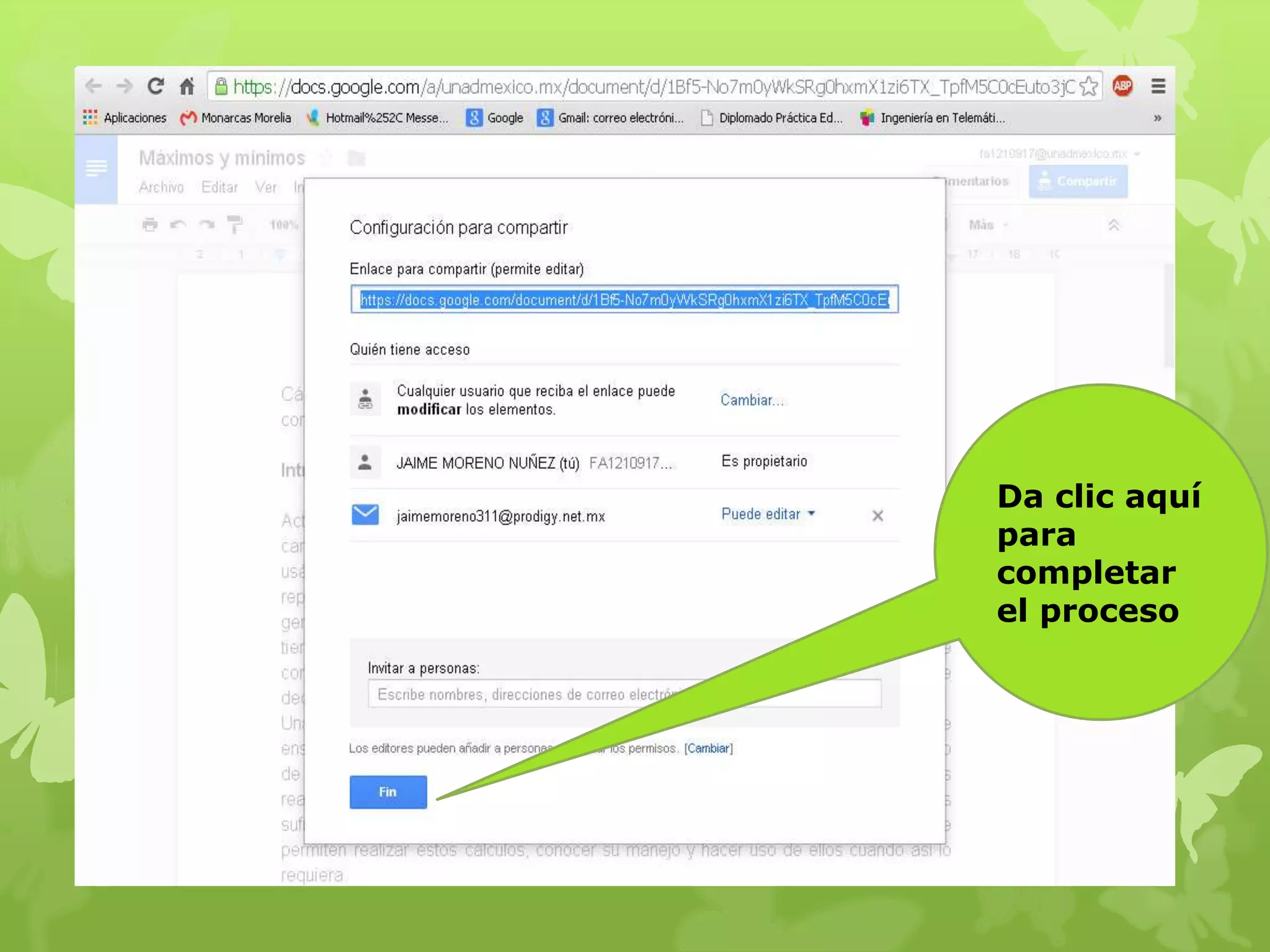 Da clic aquí
para
completar
el proceso
 