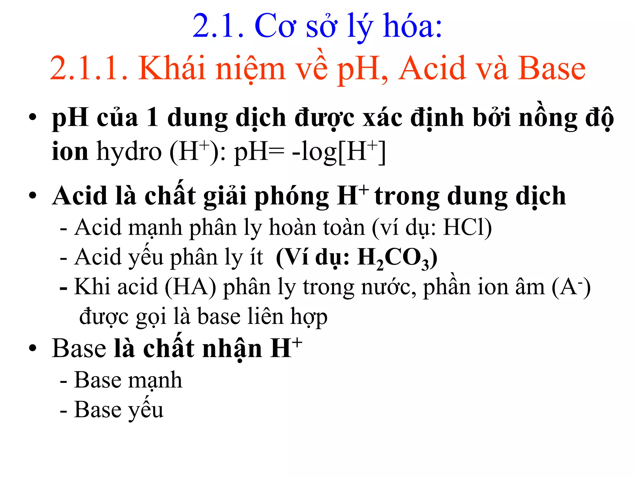 Hóa Sinh - Khí máu & thăng bằng acid base (cnktyh)