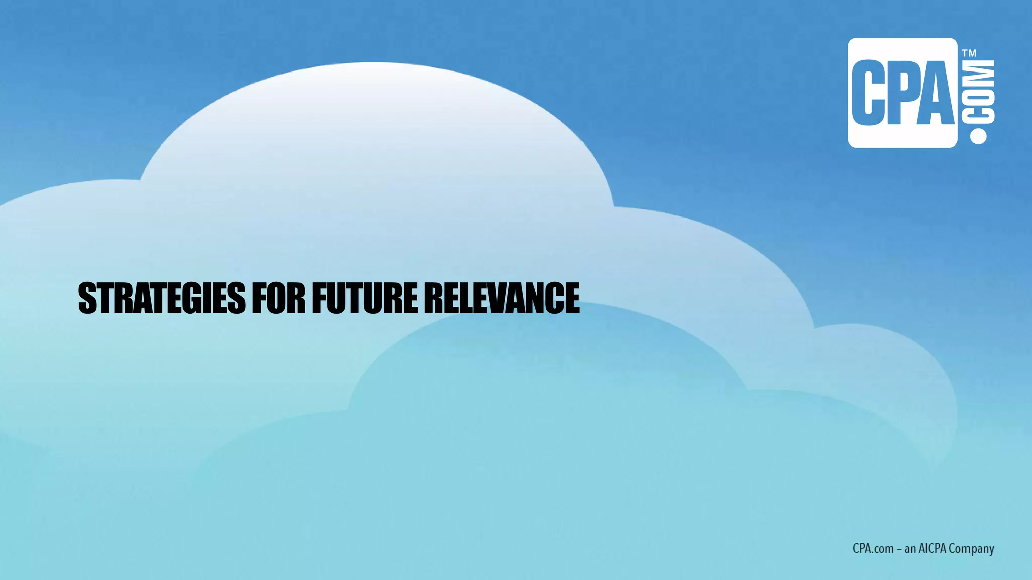 STRATEGIESFORFUTURERELEVANCE
 
