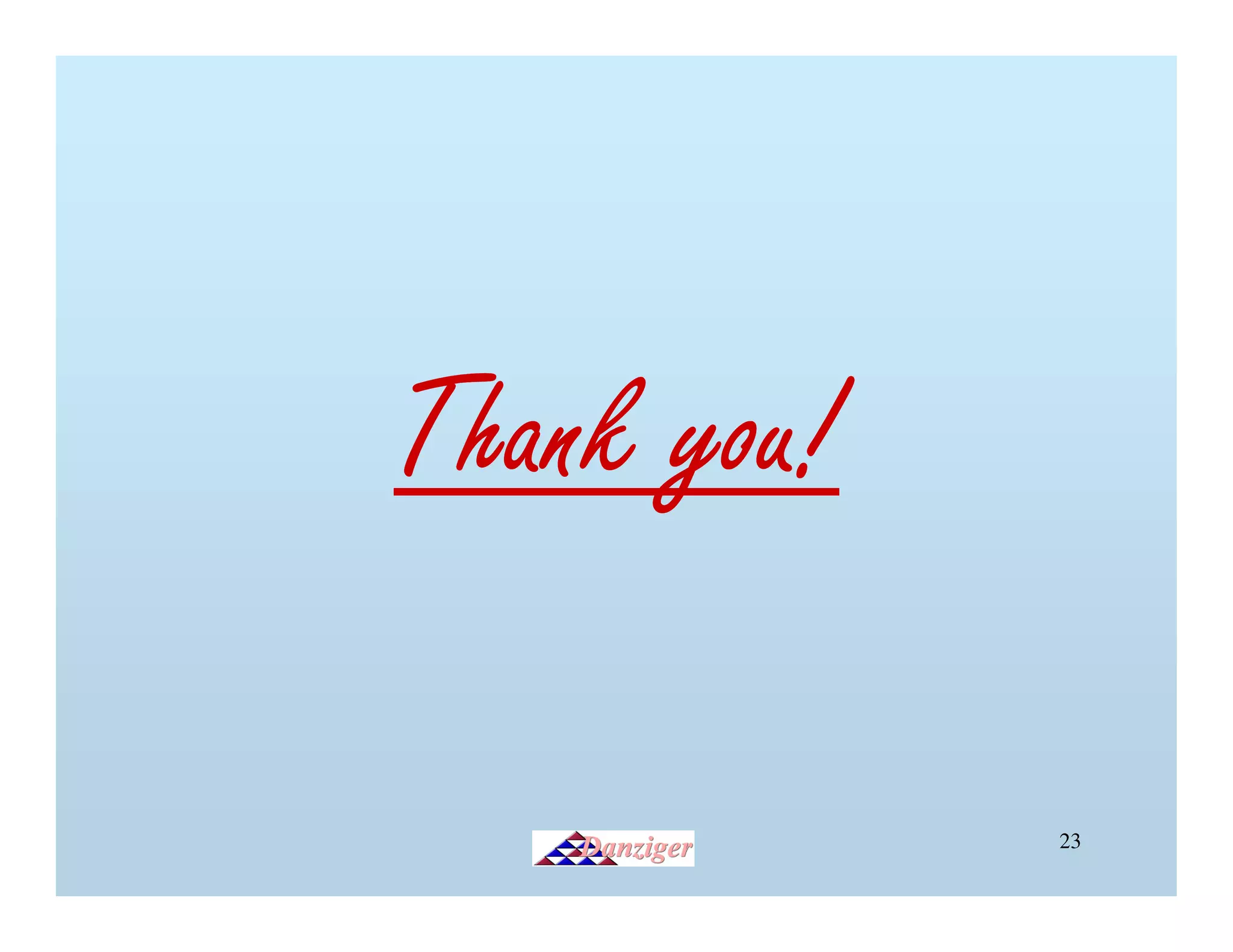 Thank you!

             23
 