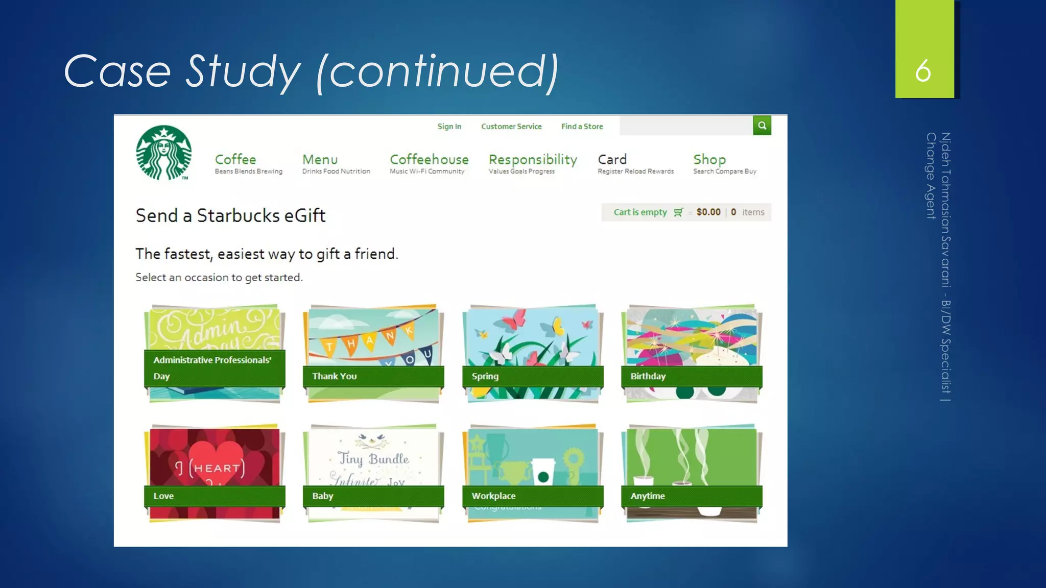 Case Study (continued) 6
 