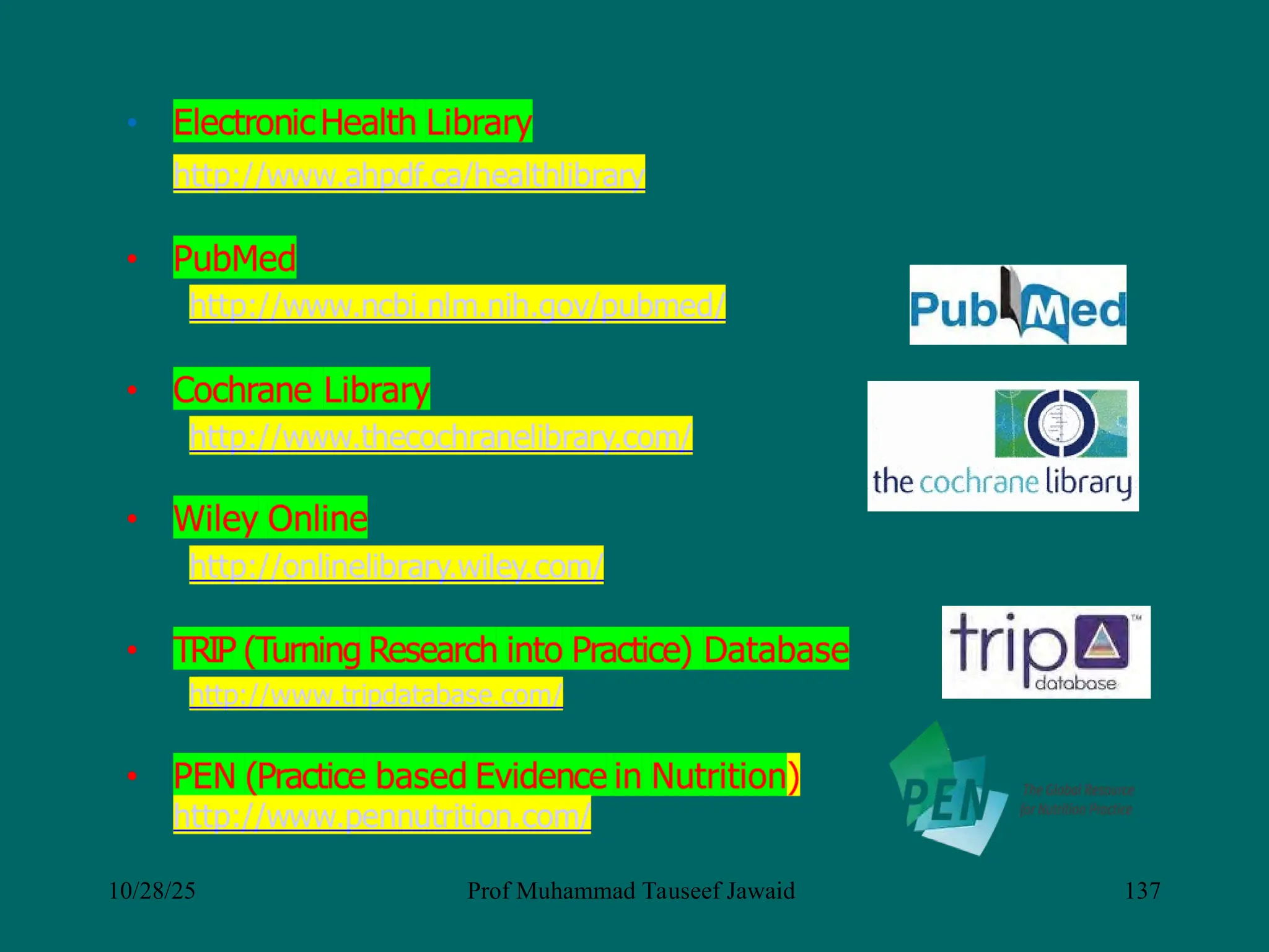 10/28/25 Prof Muhammad Tauseef Jawaid 137
 