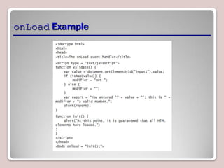 onLoad Example

 