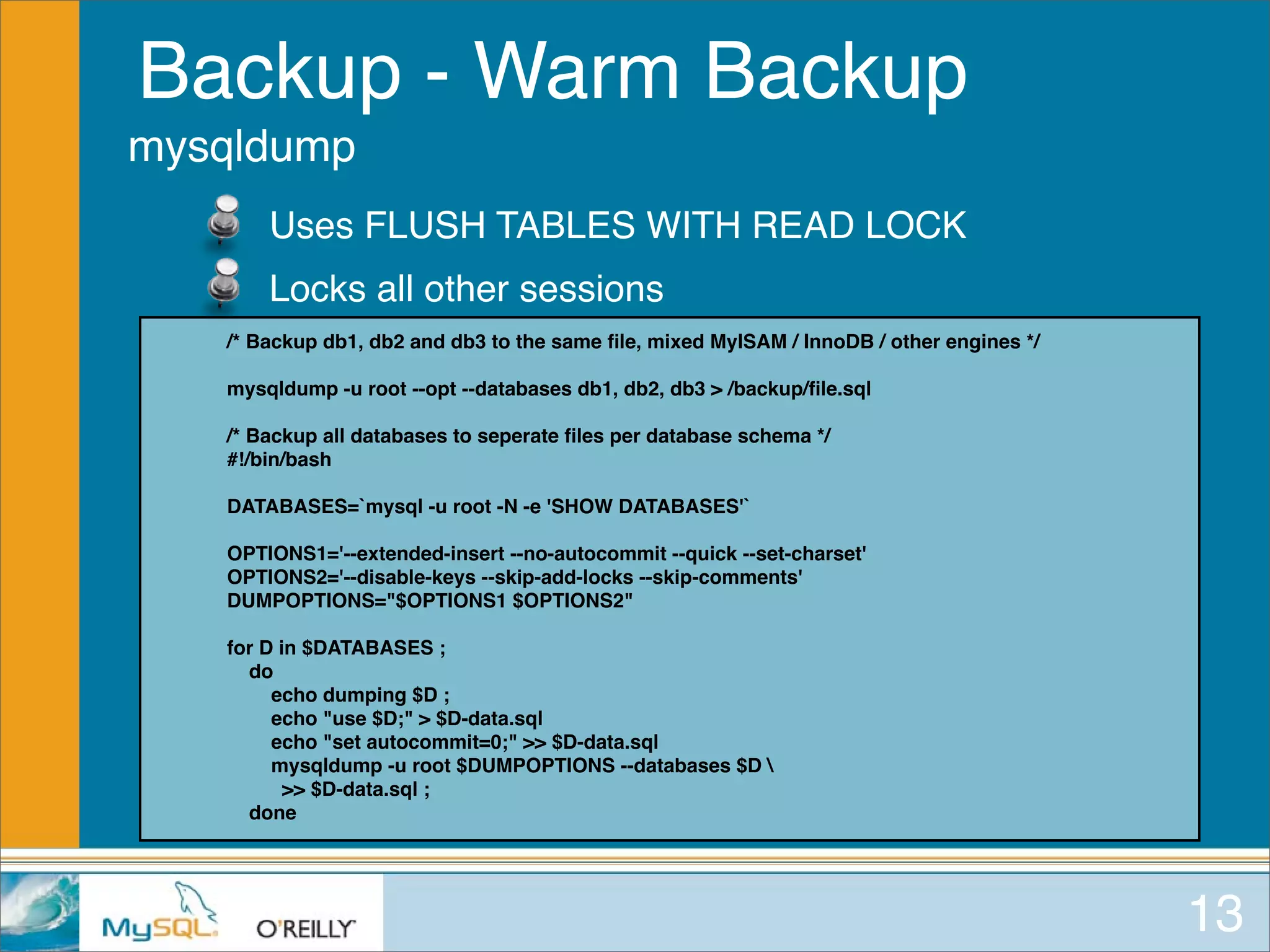 MySQL for Oracle DBAs